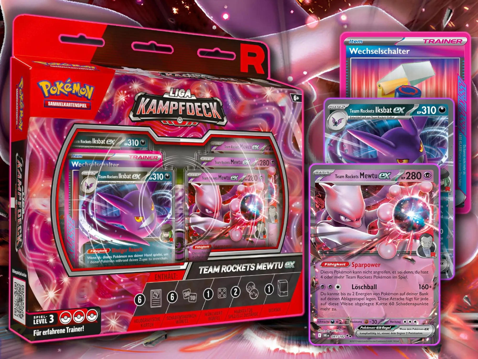 Team Rockets Mewtu ex Liga Kampf Deck – Pokémon 🇩🇪 Deutsch CoolUp Cards